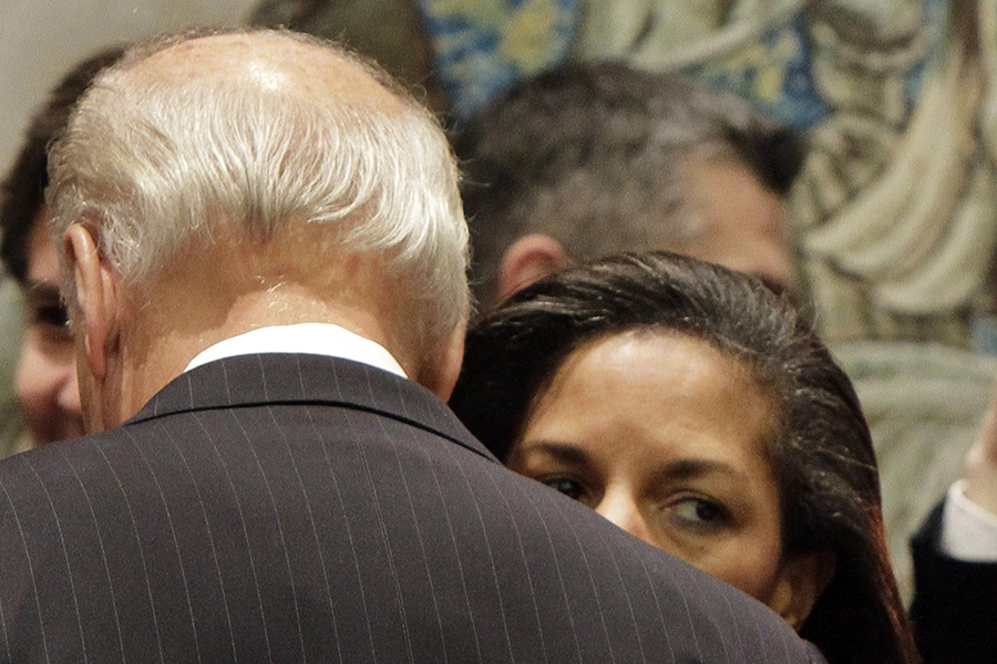 Joe Biden, Susan Rice whisper