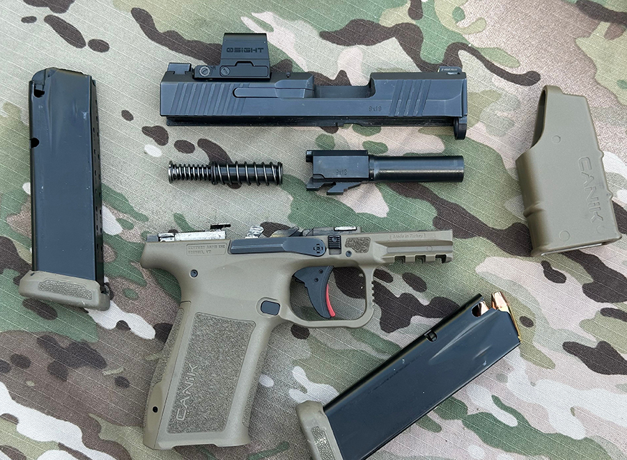 Canik MC9L 9mm Pistol taken down