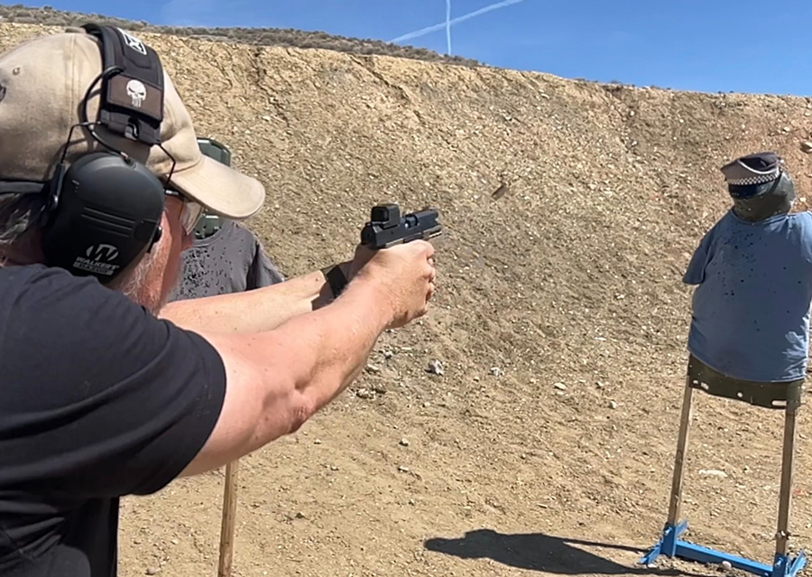 Canik MC9L 9mm Pistol shooting range