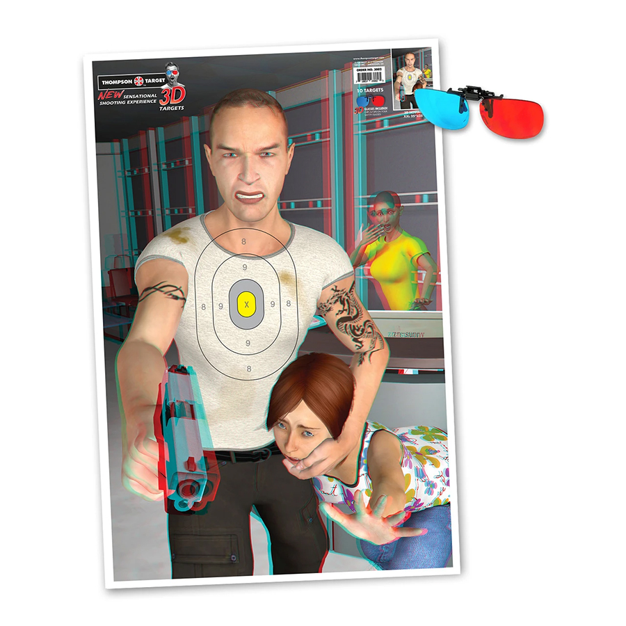 3d hostage target Thompson Targets