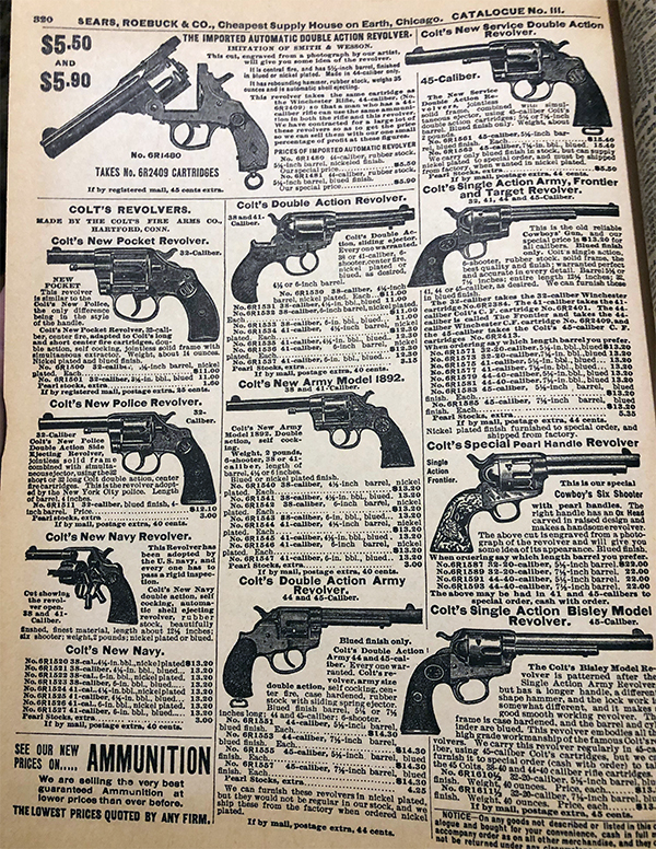 sears catalog handguns for sale