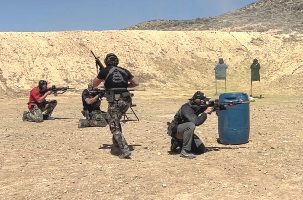 rifle training train range shoot move