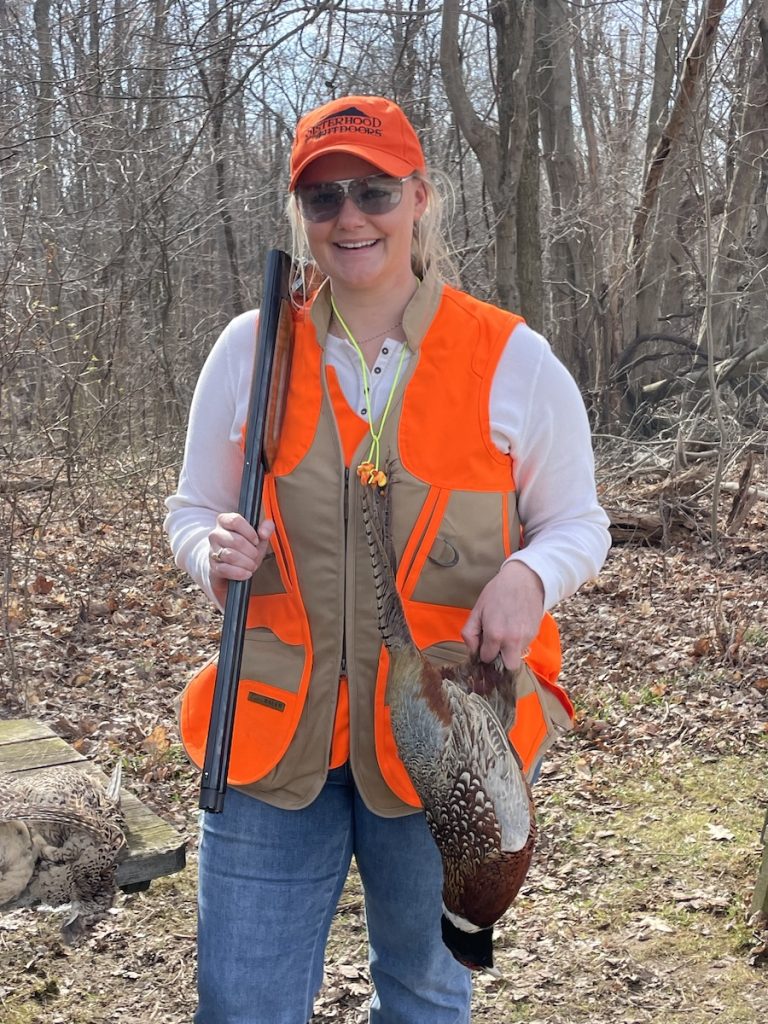 Elizabeth with pheasant