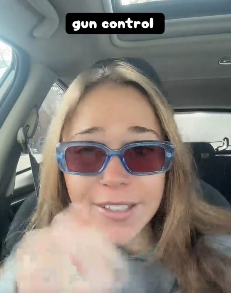 Hope Walz gun control TikTok