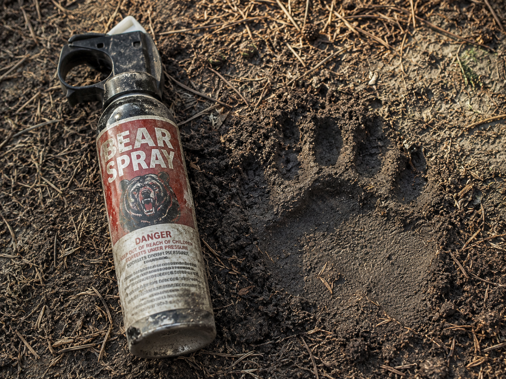 ChatGPT bear spray paw print track