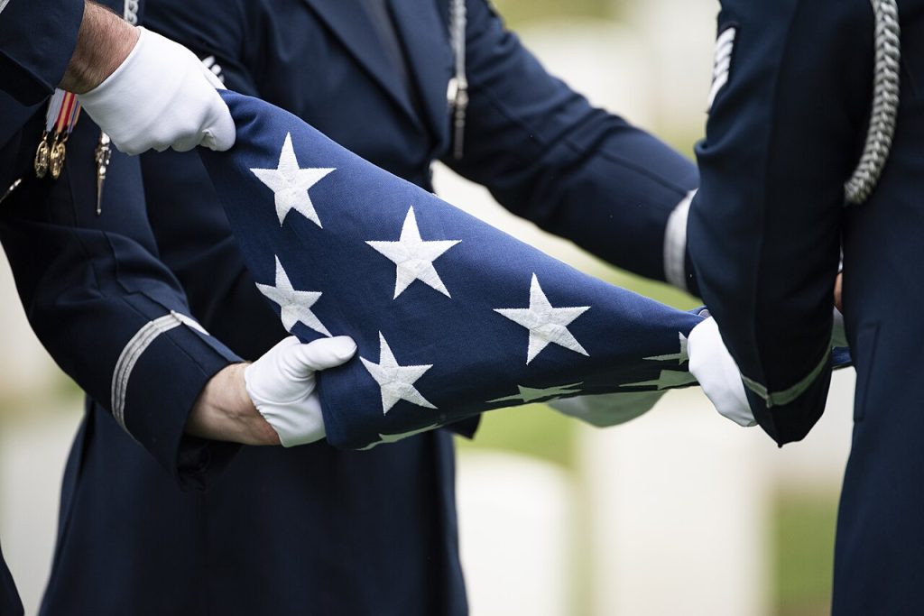 military funeral flag ceremony