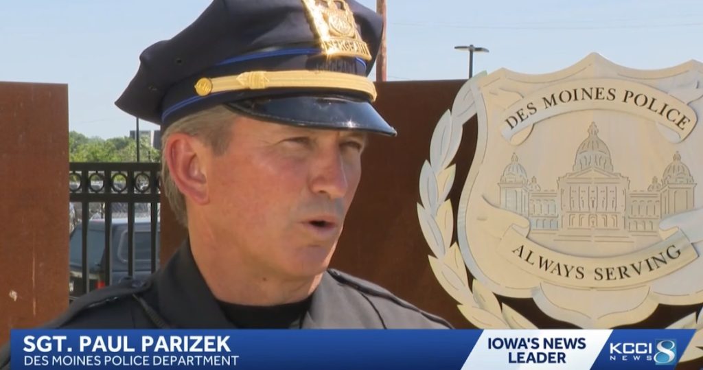 Des Moines police Paul Parizek KCCI