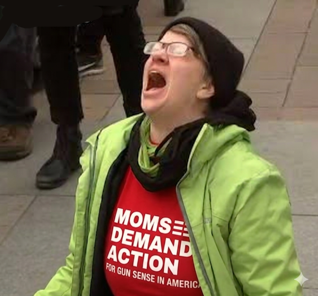 woman screaming moms demand action