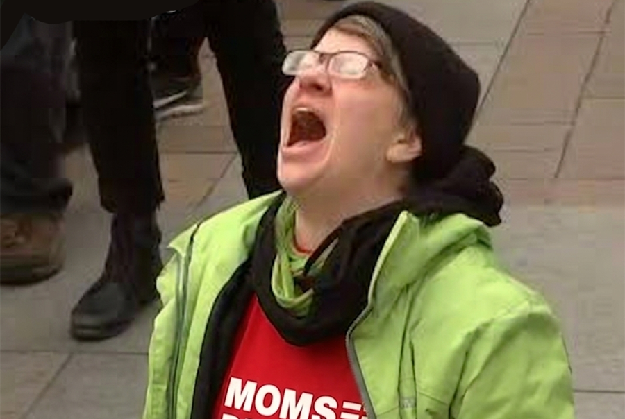 woman screaming moms demand action feat