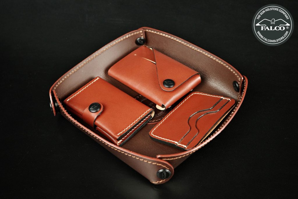 FALCO Holsters Debuts Leather Wallets and EDC Tray Lineup