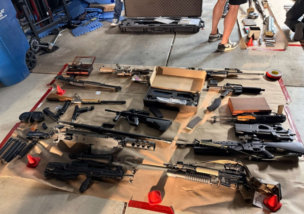 Allison Howlett Las Vegas police arrest weapons cache