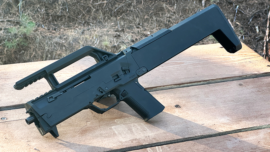 The Zev/Magpul FDP folds into an innocuous-looking package, making it easy to carry with you on your travels.