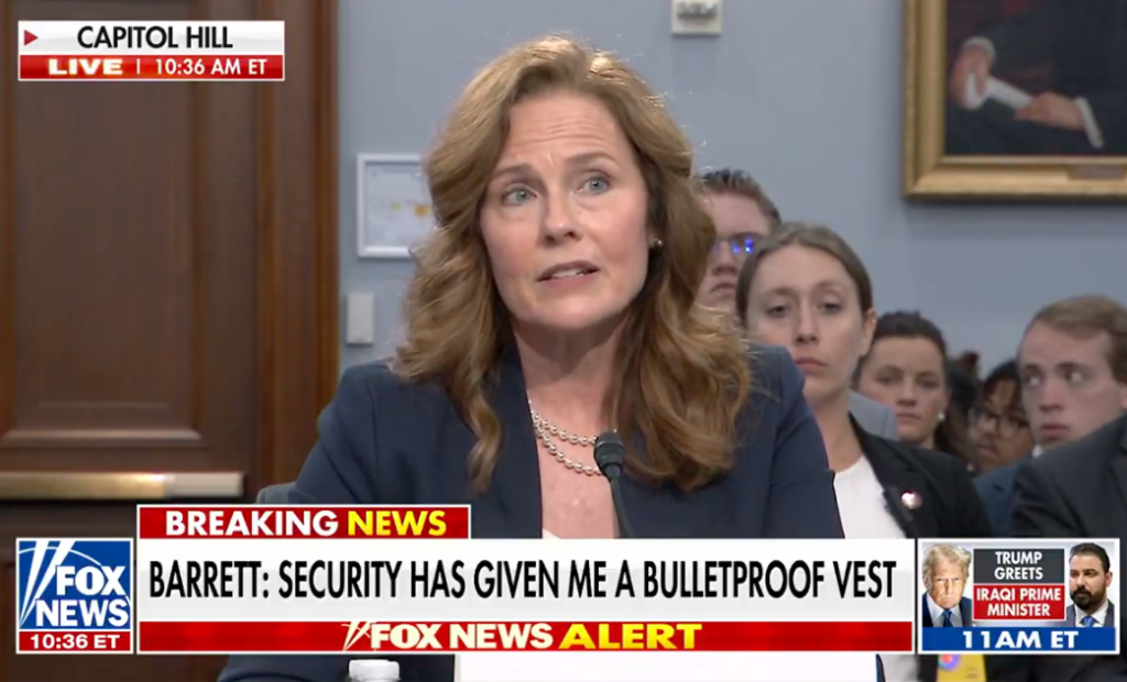 amy coney barrett bulletproof vest fox news