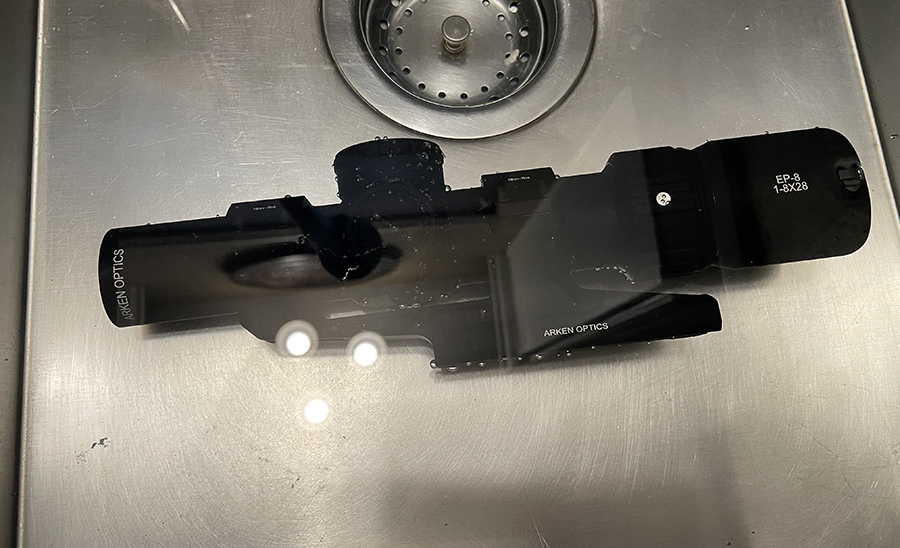 Arken Optics EP-8 waterproof test