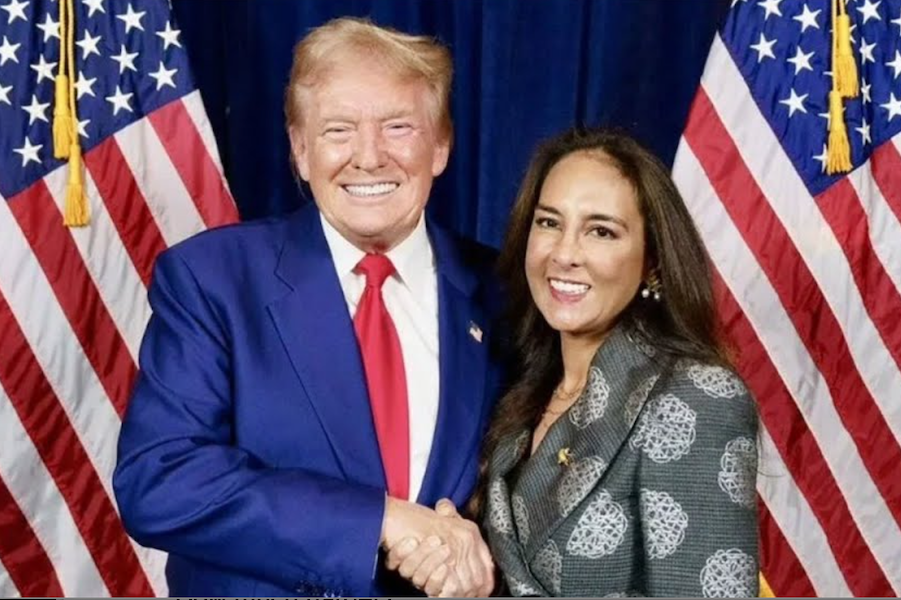 President Trump and Harmeet Dhillon