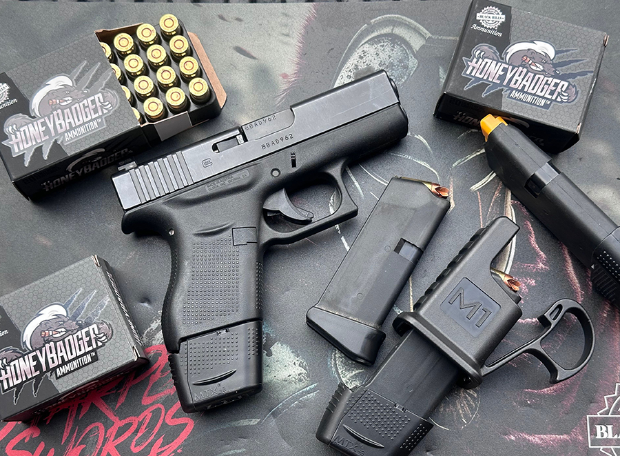 GLOCK 43 G43 9mm pistol with XTech magazine