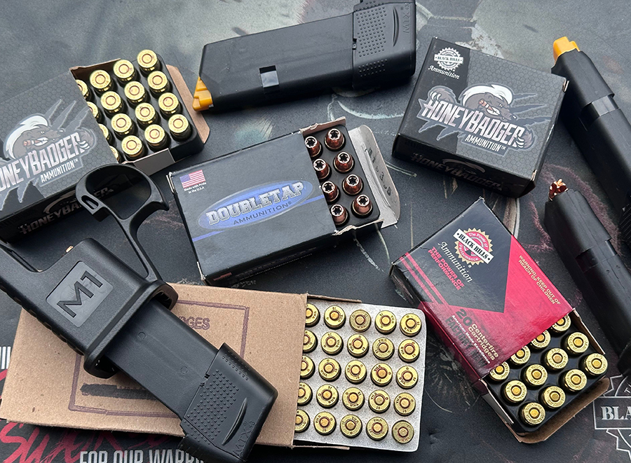 persona defense self-defense ammunition black hills doubletap honeybadger 9mm