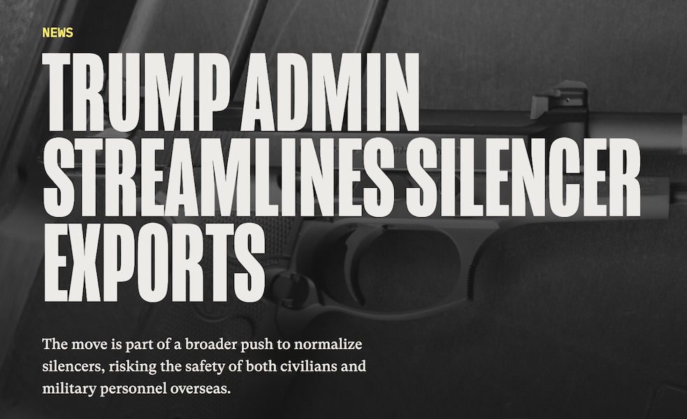 The Smoking Gun trump admin streamlines silencer exports