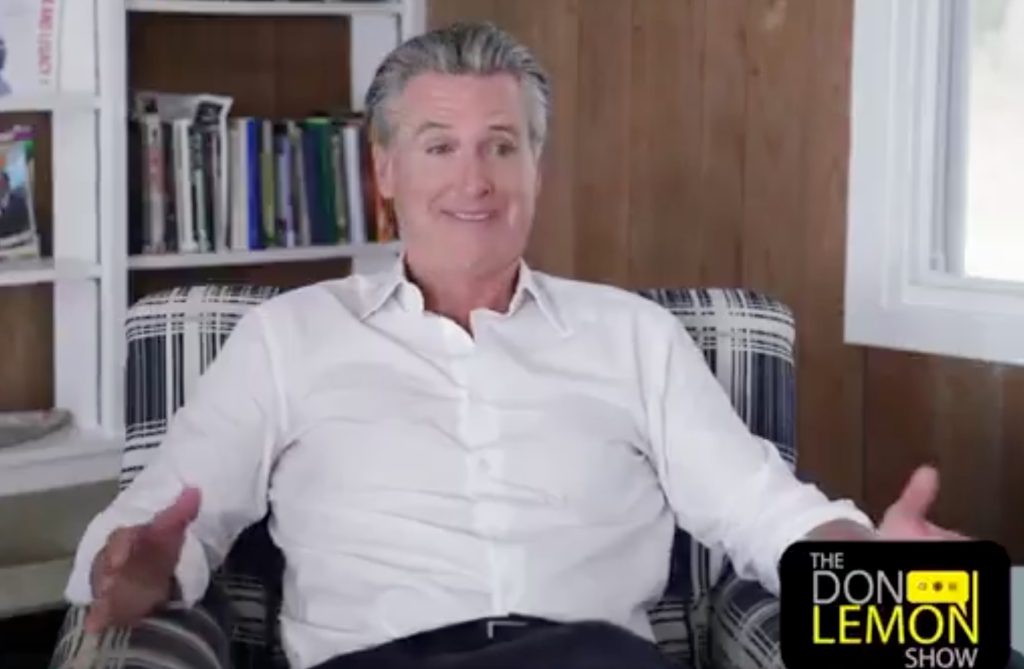 Gavin Newsom Don Lemon Show