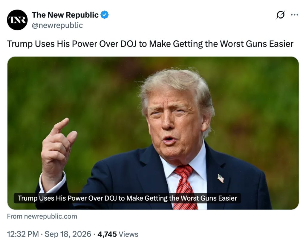 The New Republic DOJ NFA appeal