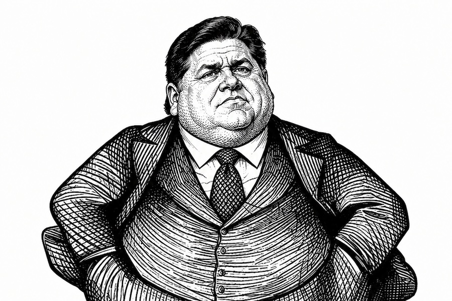 jb pritzker cartoon chatgpt