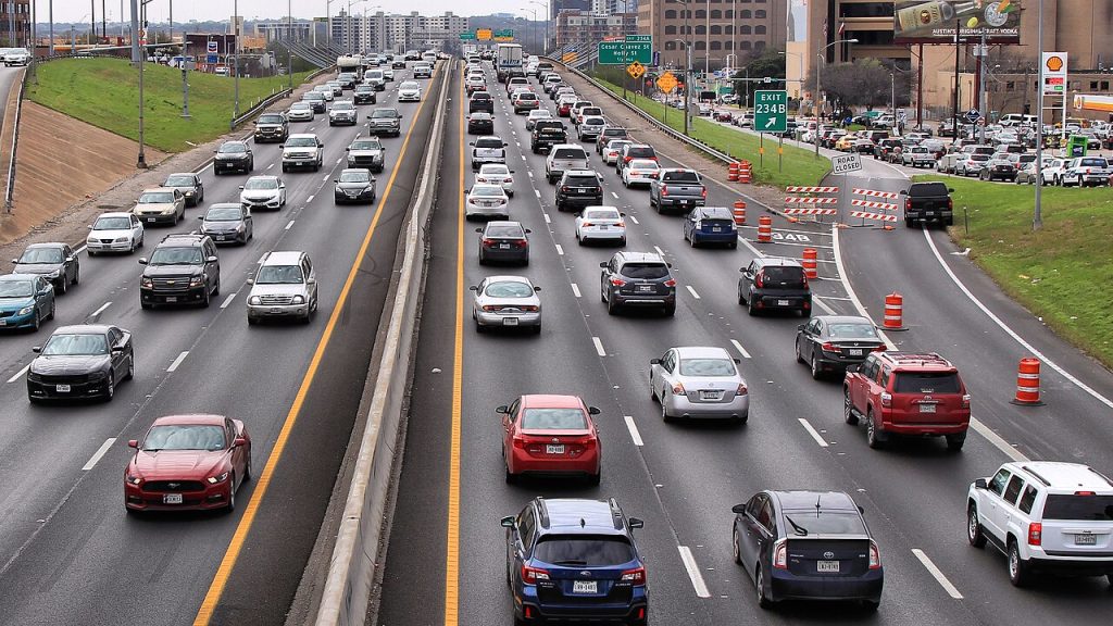 Austin I-35 Interstate highway traffic cars